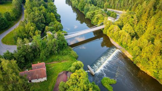 Stádlecký most přes řeku Lužnici