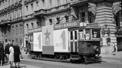 Předvolební agitace KSČ, volby 1946