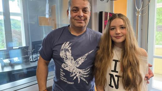 Organizátoři cestovatelského festivalu Caminos Dušan Porada (vlevo) a Ema Poradová