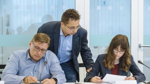 Roman Bradáč, Pavel Matocha a Hana Lipovská
