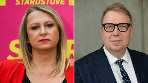 Pavla Pivoňka Vaňková (STAN) a Aleš Juchelka (ANO)