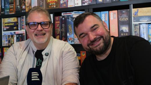 Radek Pálka a Tomáš Magnusek v rozhlasové kavárně