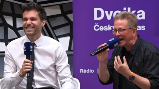 Leoš Mareš v Toboganu Aleše Cibulky