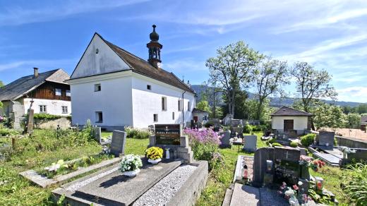 Hřbitov v Horní Vltavici na Prachaticku