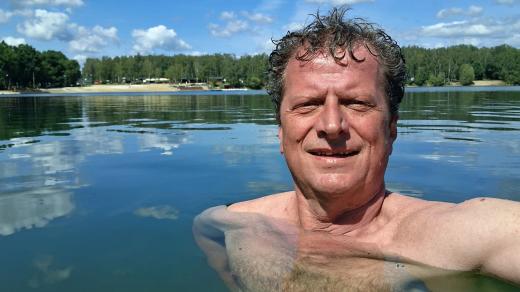 Regionální stopař Jaroslav Hoření se vydal vyzkoušet vodu v nádrži Kristýna u Hrádku nad Nisou