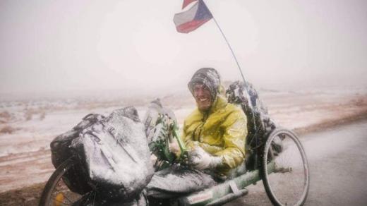 Jiří Čeloud na expedici s 3handbikes v Maroku