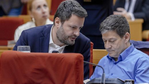 Pražští zastupitelé hnutí ANO Ondřej Prokop (vlevo) a Patrik Nacher (vpravo)