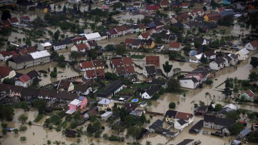 Záplavy v Troubkách na Přerovsku v roce 2010