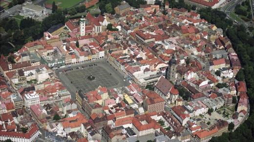 České Budějovice, letecký pohled