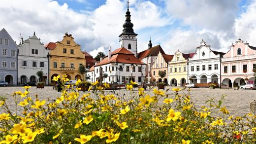 Květinová výzdoba v Pelhřimově