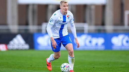Obránce Michal Frydrych v dresu Baníku Ostrava
