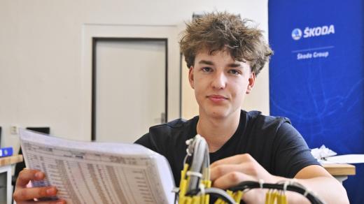 Martin Kraph úspěšně složil závěrečnou zkoušku studentů učňovských oborů vytvořených na míru a podle zadání společnosti Škoda Group