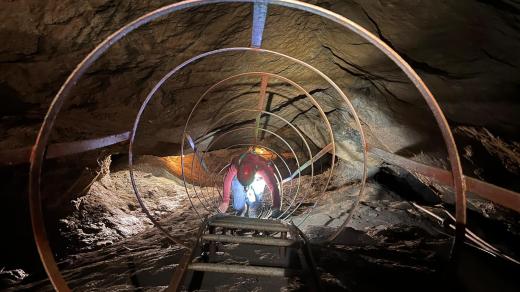 Ve štole Václav u Žampachu v Jílovém u Prahy vznikla jedinečná důlní ferrata