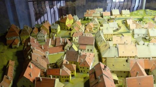 Model Židovského města na galerii Zadní synagogy