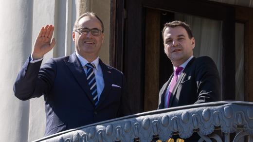 Boris Šťastný a Petr Macinka