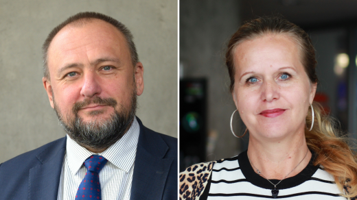 Jiří Horecký, prezident Asociace poskytovatelů sociálních služeb, a Lenka Desatová, předsedkyně Rady seniorů ČR