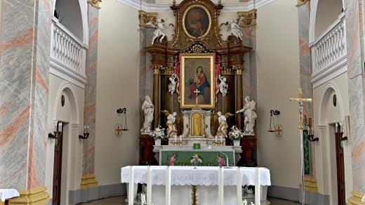 Kostel v Bolaticích na Opavsku je zasvěcený svatému Stanislavovi