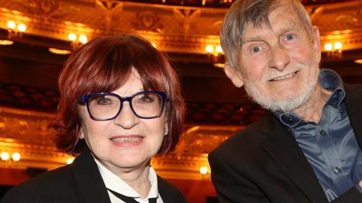 Jana Synková a Jan Schmid na vyhlášení Cen Thálie 2016