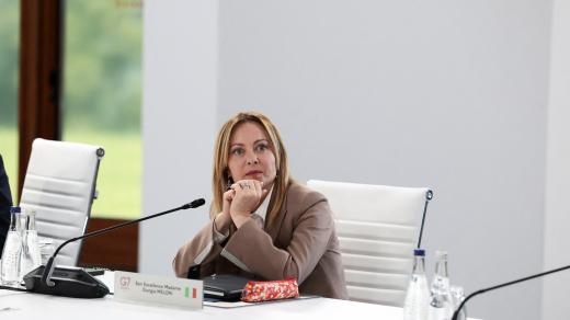 Italská premiérka Giorgia Meloniová na summitu G7