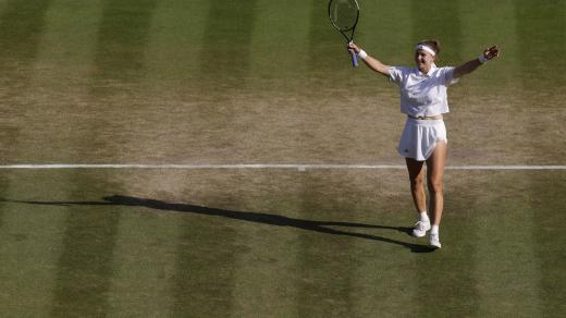 Karolína Muchová po postupu do semifinále Wimbledonu