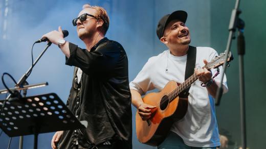 Štěpán Kozub a Jiří Krhut na scéně
