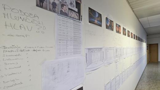 Projektu Antonín Dvořák Code patří celá jedna zeď