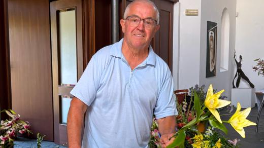 Organizátor výstavy Josef Chlebiš