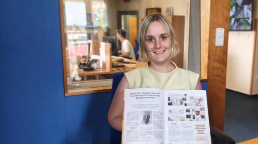 Lucie Klarnerová, autorka vzdělávacího projektu, zaměřeného na Jana Lucemburského a česko-lucemburské historické vztahy