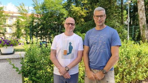 Předseda destinační agentury Živý kraj Petr Židlický a ředitel Infocentra města Karlovy Vary Josef Dlohoš (zleva)