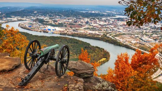 Město Chattanooga v Tennessee
