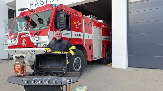 Velitel JSDH Bílovice nad Svitavou Jan Kala radí, jak se připravit na případný požár při grilování
