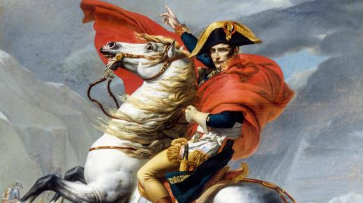 Jacques-Louis David: Bonaparte při přechodu Alp
