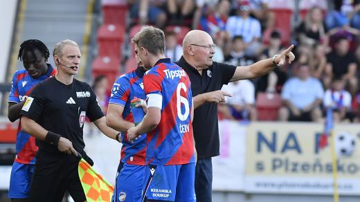 Trenér plzeňské Viktorie Miroslav Koubek