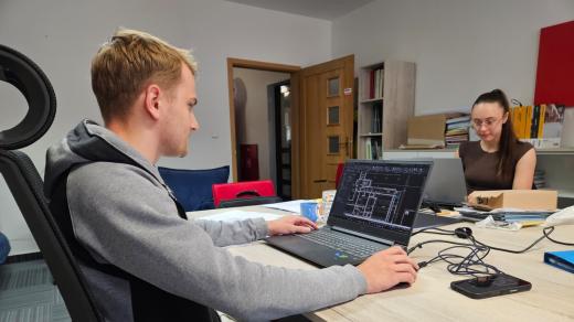 Stáž v projekčním ateliéru uvítali studenti Filip a Veronika