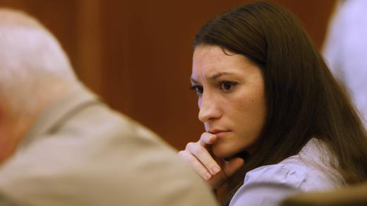 Lindsay Clancyová před soudem v Massachusetts
