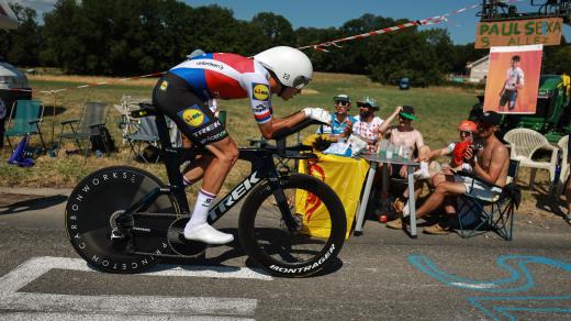 Mathias Vacek v časovce na Tour de France 2026