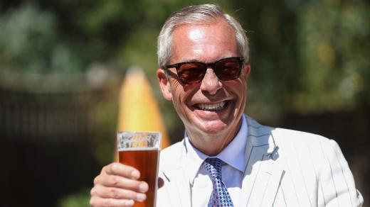 Lídr britské populistické strany Reform UK Nigel Farage