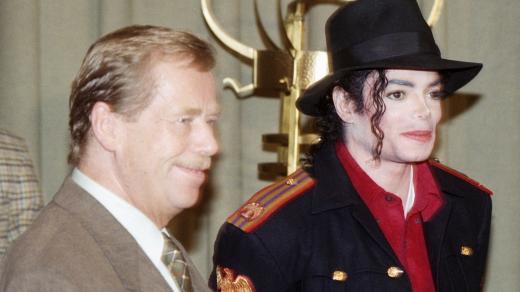 Václav Havel a Michael Jackson, září 1996