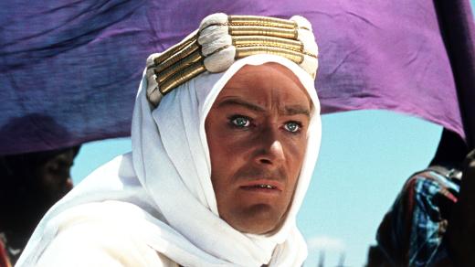 Peter O'Toole jako legendární Lawrence z Arábie (1962)
