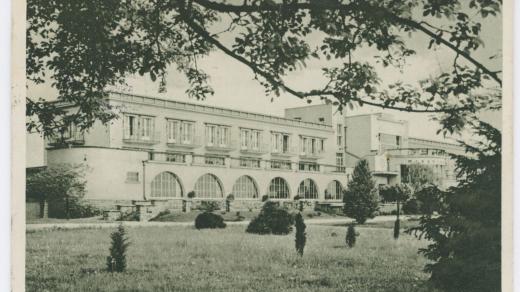 Lázně Velichovky, Masarykův dům, pohlednice odeslaná 1935