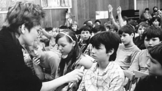 Nahrávání pořadu Domino ve Volyni na Šumavě (19. 2. 1988)