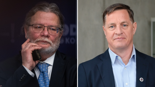 Zleva Alexandr Vondra (ODS) a Martin Rozumek