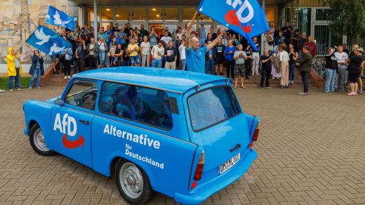 Předvolební kampaň AfD v Meklenbursku-Předním Pomořansku