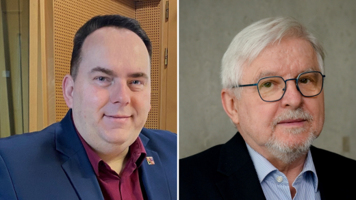 Poslanec Jan Hrnčíř (SPD) a bývalý guvernér České národní banky Jiří Rusnok