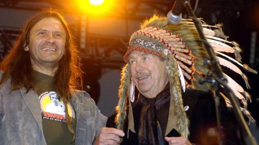 Bývalý prezident republiky Václav Havel zavítal 18. srpna 2008 na hudební festival v Trutnově