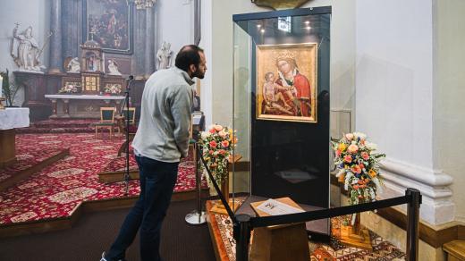 Do kostela ve Veverské Bítýšce se letos nakrátko vrátil slavný obraz Madona z Veveří
