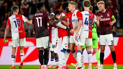 Fotbalisté Sparty prohráli na domácím stadionu v derby se Slavií rozdílem třídy 0:3