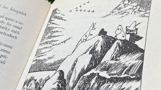 Muminci a čarodějův klobouk. Knižní ilustrace Tove Janssonové