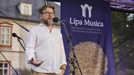 Martin Prokeš při prologu festivalu Lípa Musica 2024 v Návarově