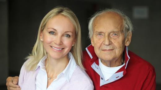 Jiří Anderle a moderátorka Jitka Novotná